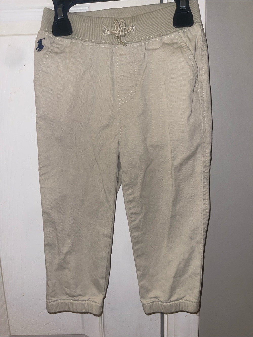 Ralph Lauren Khaki Beige Pull-On Chino Jogger Pants